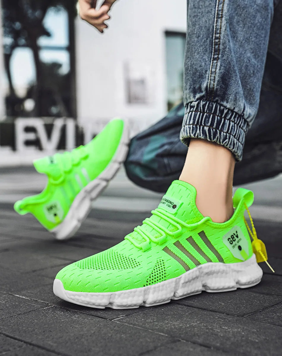 Men's shoes new big size summer breathable mesh casual shoes wear-resistant soft sole all sports walking men's shoes