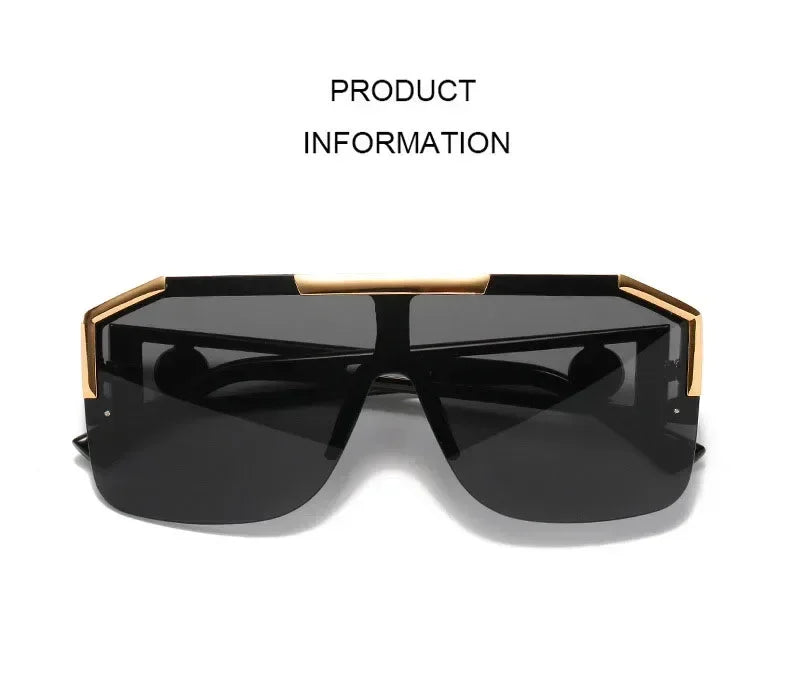 New Luxury Oversized Men Sunglasses Brand Designer Sun Glasses For Women Fashion Gradient Square Shades