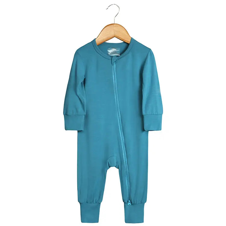 Long Sleeve Cotton Zipper Baby Girl Romper Solid Color Newborn Baby Clothes Spring & Autumn  Infant Boys Rompers 3-24 Months