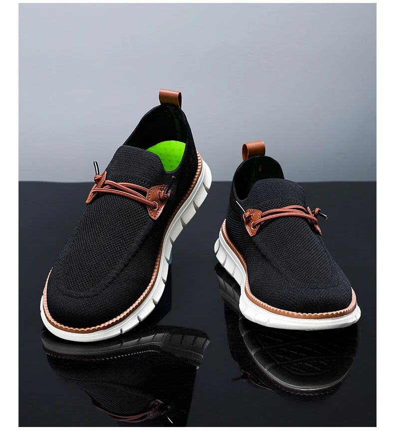 Breathable men's casual shoes Lightweight outdoor men's walking shoes non-slip men's sports shoes flat plus size 2024 new model