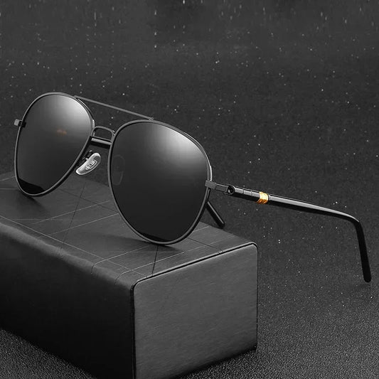 Luxury Pilot Polarized Sunglasses Men Women Driving Fishing Retro Sun Glasses Brand Designer Male Metal Sunglasss For Man UV400