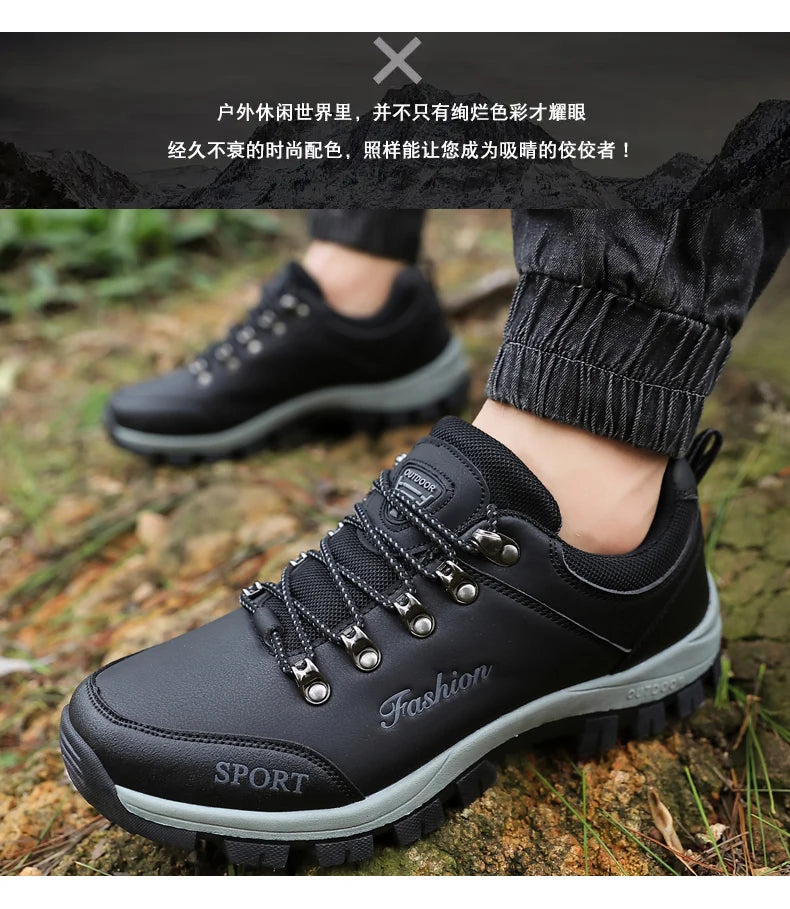 Men's outdoor running shoes Mountain casual sneakers Non-slip hiking camping Comfort hiking sports shoes for men