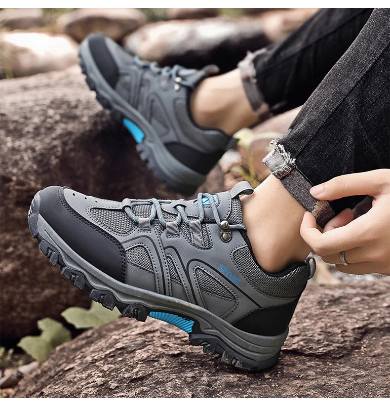 Men's running casual sneakers new mountaineering comfort men's shoes classic walking fitness shoes 2024 trainer men