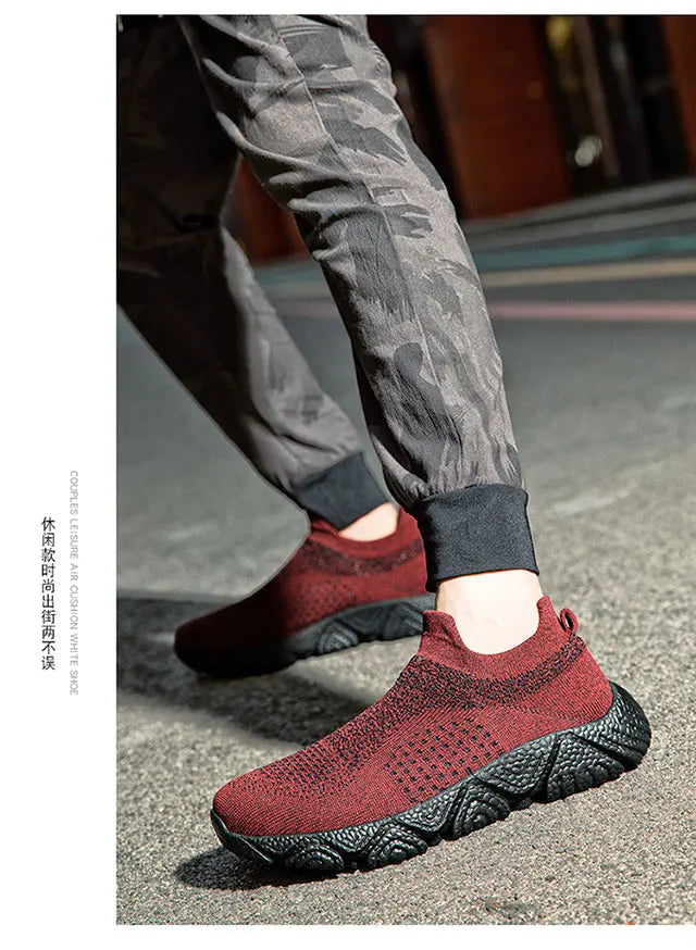 Men's leisure spring and autumn sports shoes lightweight high top fashion breathable large size designer new loafer men's shoes