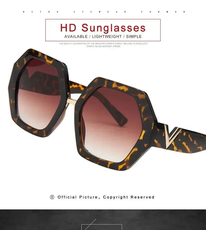 2024 Luxury Square Sunglasses Ladies Fashion Glasses Classic Brand Designer Retro Sun Glasses Women Sexy Eyewear Unisex Shades