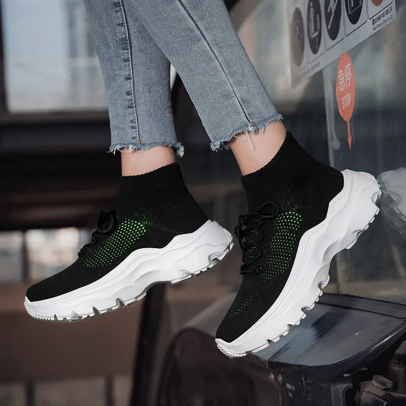 Men's and women's casual couple shoes large size lace up high top comfortable breathable vulcanized sports shoes men's shoes