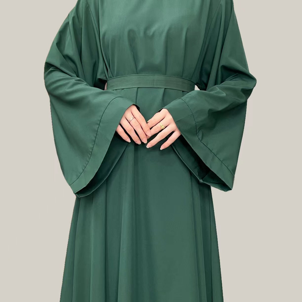 Muslim Abaya Loose One-piece Prayer Dress Full Sleeve Islamic Clothing Women Jilbab Dubai Saudi Robe Lace Up Long Dresses