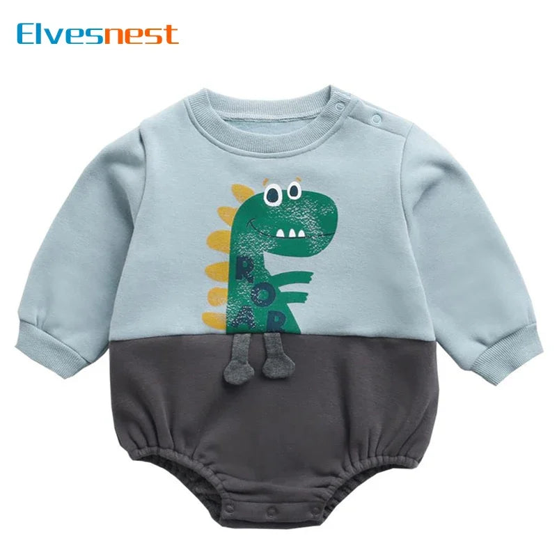 Cartoon Baby Girls Bodysuits Cotton O-Neck Long Sleeve Newborn Clothes Boys Bodysuits Spring Autumn Infant Bodysuits 1-3 Years