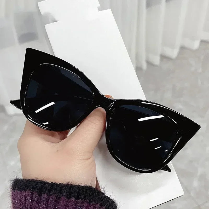 Fashion Cat Eye Sunglasses Women Vintage Oversized Gradient Sun Glasses Shades Female Luxury Designer UV400 Sunglass