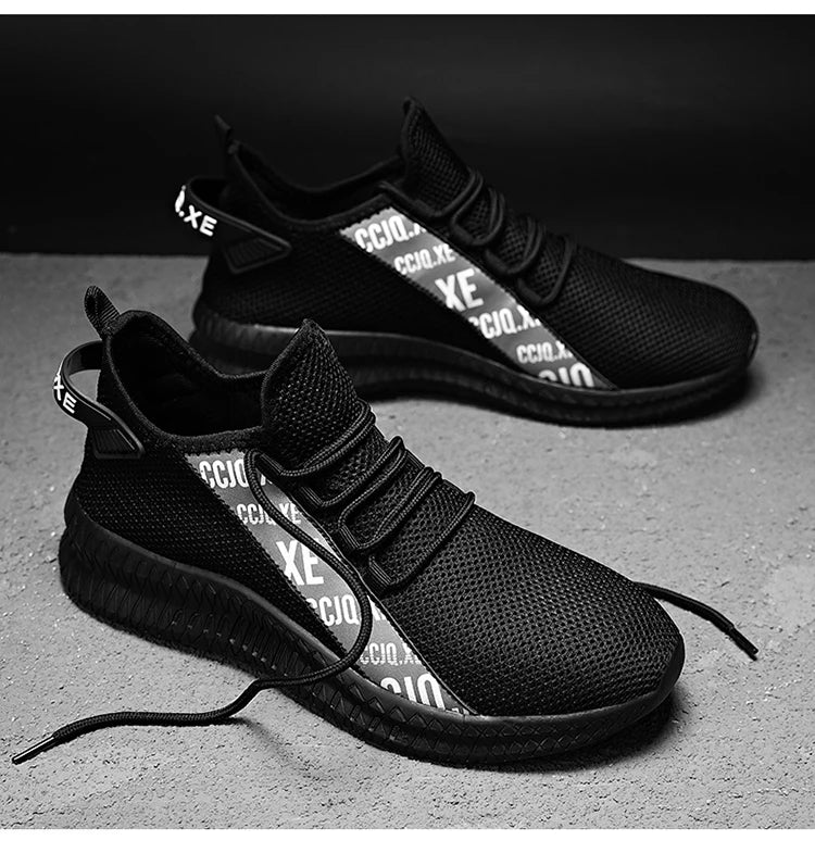 Men's shoes Breathable non-slip fashion sports shoes casual outdoor walking flat comfortable men plus size new39-46