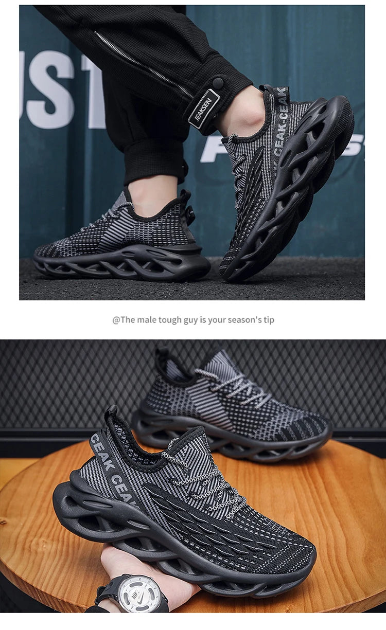 New spring and autumn men's shoes Breathable casual shoes Fashion light weight large size walking shoes fitness men