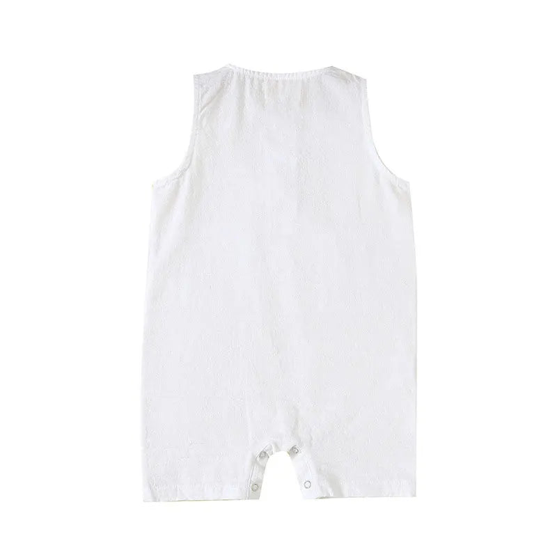 Summer Newborn Baby Girl Clothes Fashion Baby Clothes Boys Rompers Cotton Sleeveless Infant Boys Clothing 3-24 Months