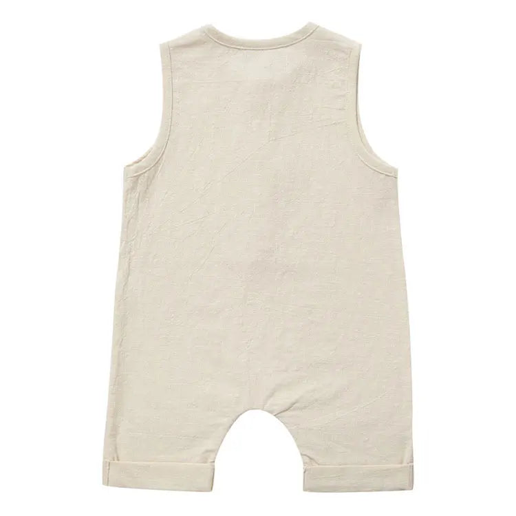 Summer Newborn Clothes Girl Rompers Fashion Solid Color Baby Boys Rompers Sleeveless Cotton Infant Clothing 3-12 Months