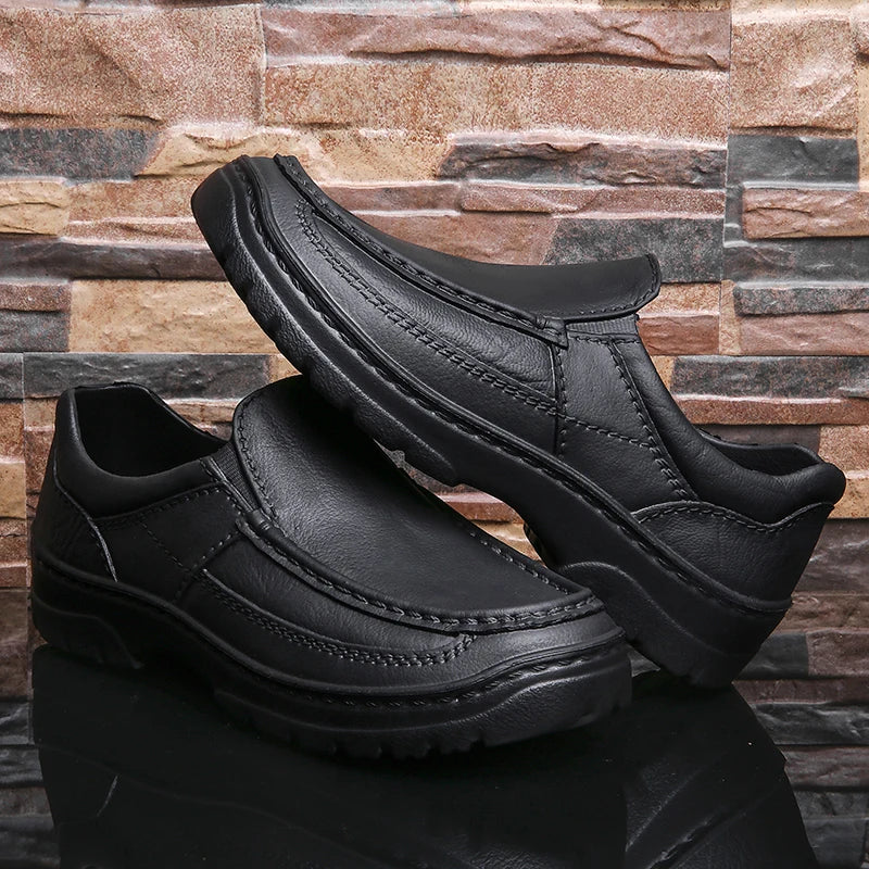 New spring and autumn men's light leisure work chef shoes waterproof, non-slip, oil-resistant and wear-resistant men's shoes