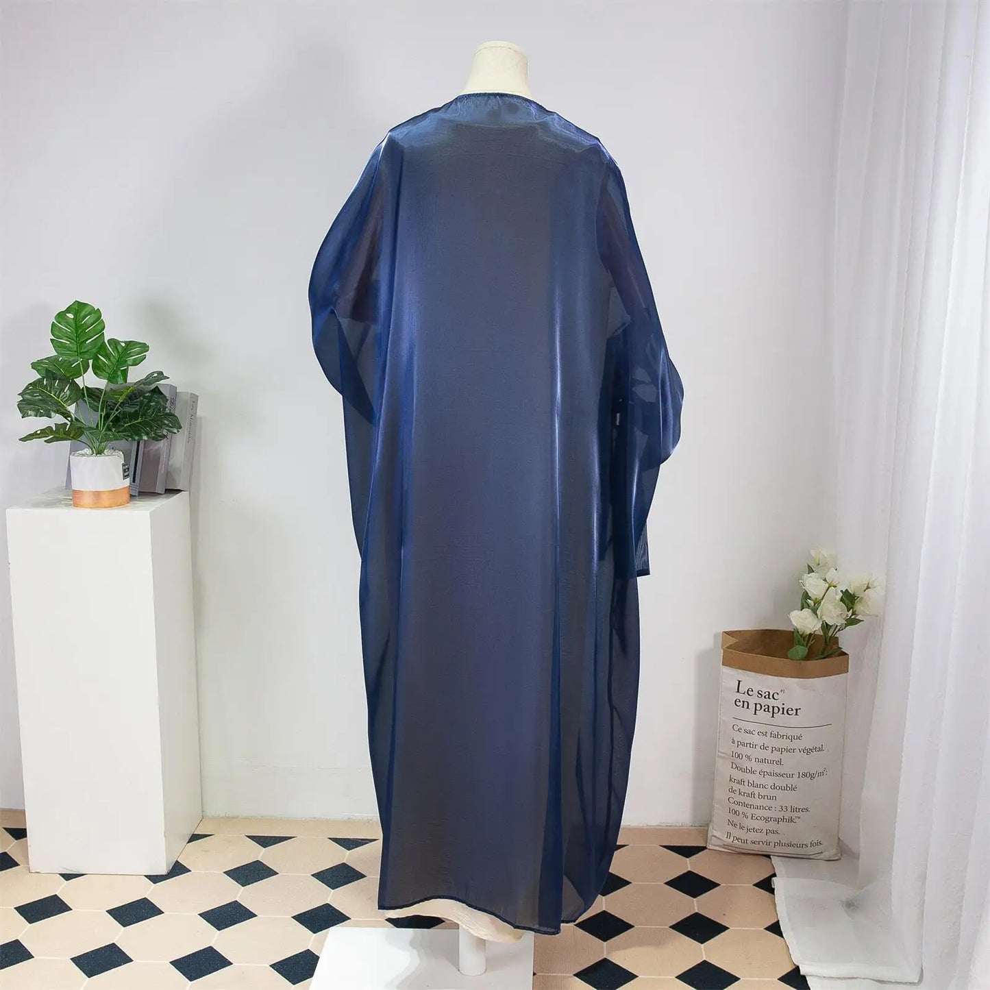 Muslim Out Abaya Kaftans Women Jilbabs Smocking Sleeve Lace Up Prayer Cardigan Coat Islamic Clothing Dubai Saudi Robe Turkish