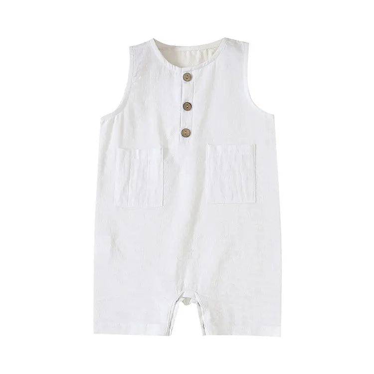 Summer Newborn Baby Girl Clothes Fashion Baby Clothes Boys Rompers Cotton Sleeveless Infant Boys Clothing 3-24 Months