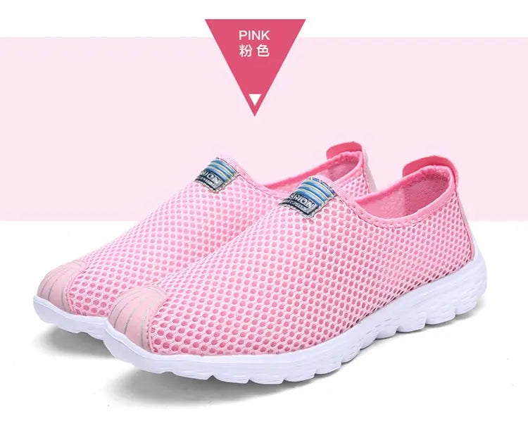 Couples summer Breathable net outdoor non-slip light walking casual walking shoes Walking men and women can be large size