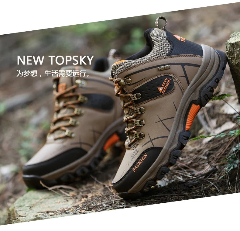 Men's autumn and winter hiking shoes Casual sports shoes comfortable lightweight non-slip large size men's shoes39-47