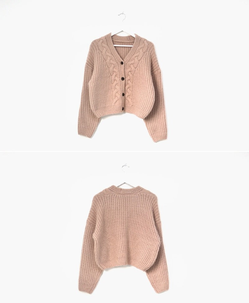 Women Cardigan Sweaters Autumn Winter Fashion Female Long Sleeve V-neck Loose Knitted Shirt Jackets Casual Sweater Coats