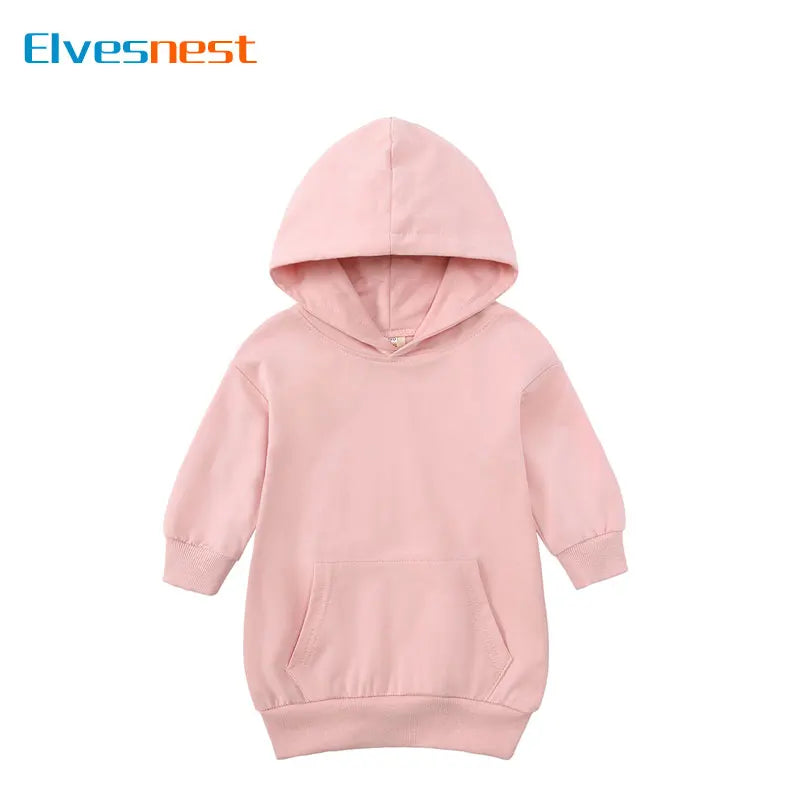 Fashion Solid Color Kids Clothes Girls Hoodies Cotton Long Sleeve Boys Sweatshirts Spring Autumn Children Clothing 2-5 Years