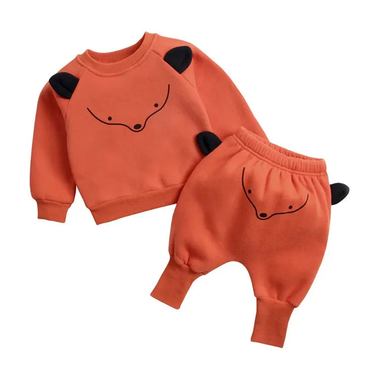 Cartoon Kids Clothes Boys Outfit Set Cotton Long Sleeve Tops Pants 2 Pcs Spring Autumn Children Girls Clothing Sets 1-3 Years