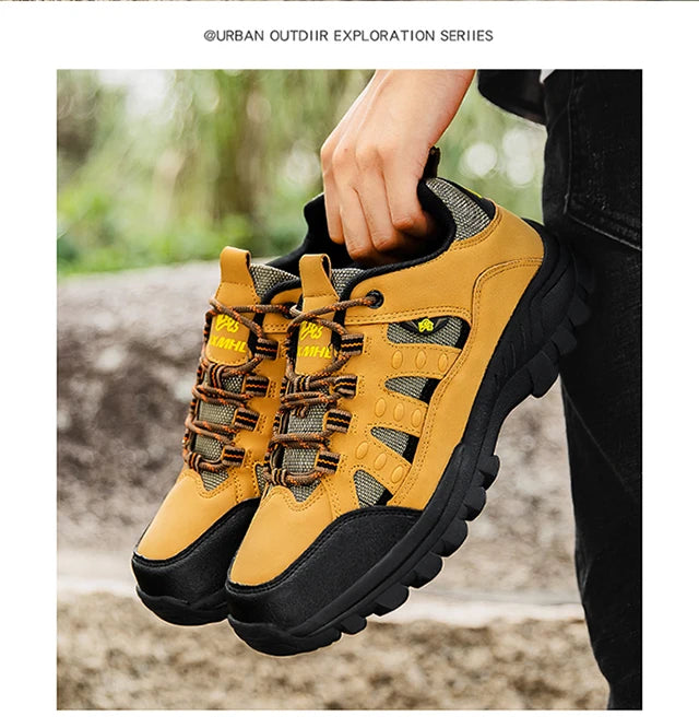 New men's and women's fashion casual cross-country running shoes non-slip wear breathable climbing sports shoes