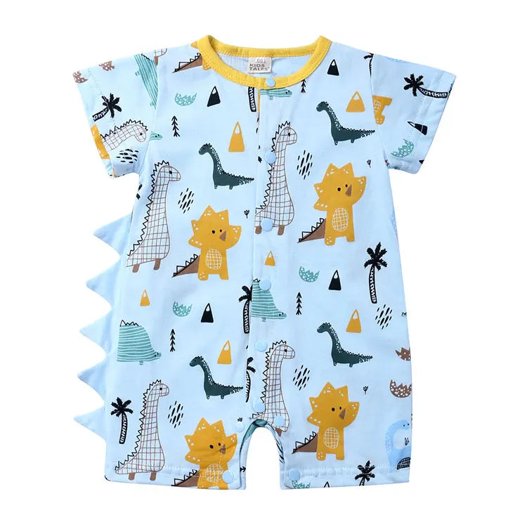 Cartoon Baby Clothes Girl  Rompers Cotton Short Sleeve Baby Boys Clothes Summer Newborn Boy Rompers 3-18Months