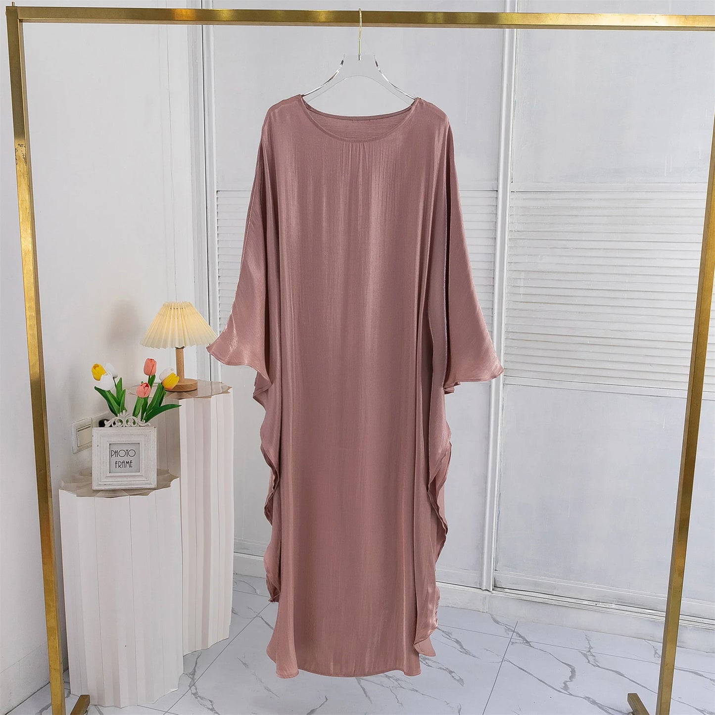 Muslim Abayas Loose Islamic Dresses Women Jilbabs Muslim Maxi Party Dress Lace Up Casual Solid Robe Ramadan Dresses Kaftan