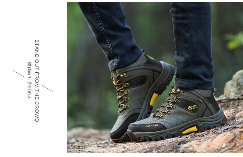 Men's autumn and winter hiking shoes Casual sports shoes comfortable lightweight non-slip large size men's shoes39-47