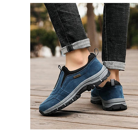 Men's hiking shoes non-slip low-top outdoor leisure sports shoes walking middle-aged and elderly walking shoes large size