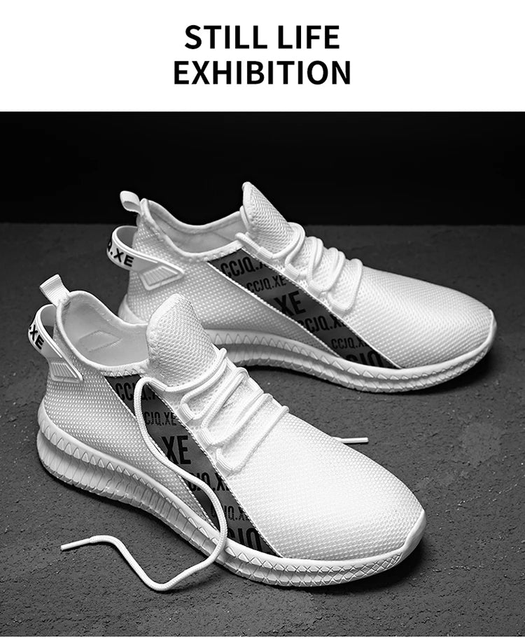 Men's shoes Breathable non-slip fashion sports shoes casual outdoor walking flat comfortable men plus size new39-46