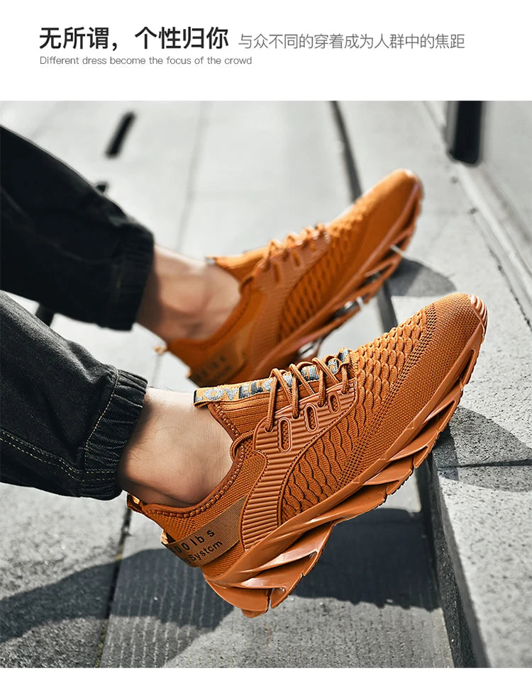 2024 men's sports casual shoes spring and autumn new pure color lace-up light non-slip walking fitness men's shoes