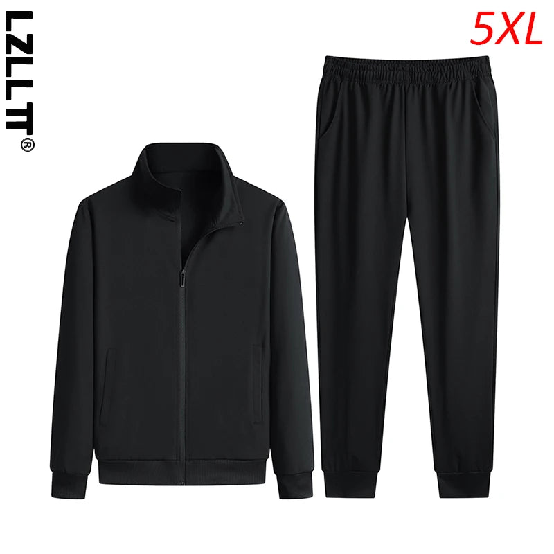 Spring Autumn Men Casual Breathable Sports Suits Man Jogger Running Tracksuits 2 Piece Male Outdoor Gym Jackets Pants Suits Sets