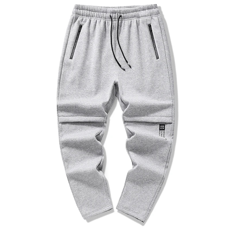 Spring Autumn Men Solid Drawstring Sweatpants Mens Jogger Pants Sweatpants Men Cotton Tracksuit Outer Casual Male Plus Size 6XL