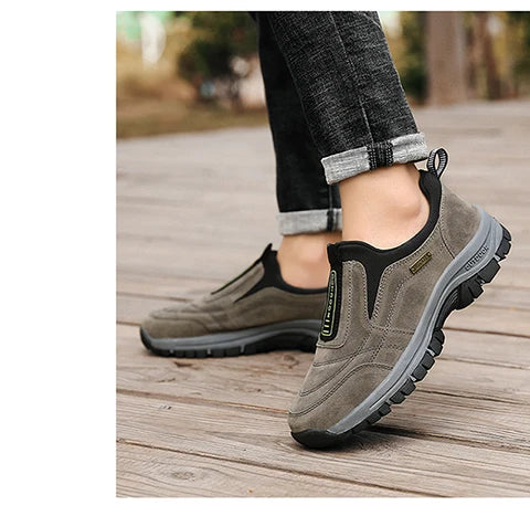 Men's hiking shoes non-slip low-top outdoor leisure sports shoes walking middle-aged and elderly walking shoes large size