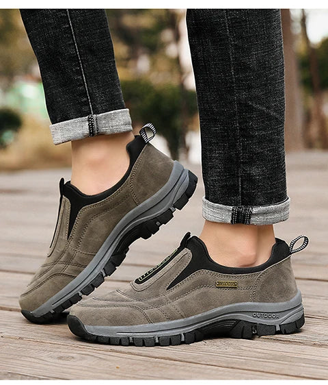 Men's hiking shoes non-slip low-top outdoor leisure sports shoes walking middle-aged and elderly walking shoes large size