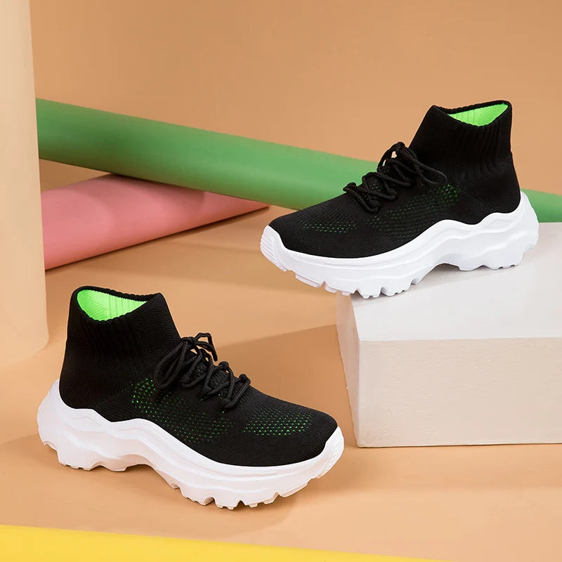 Men's and women's casual couple shoes large size lace up high top comfortable breathable vulcanized sports shoes men's shoes