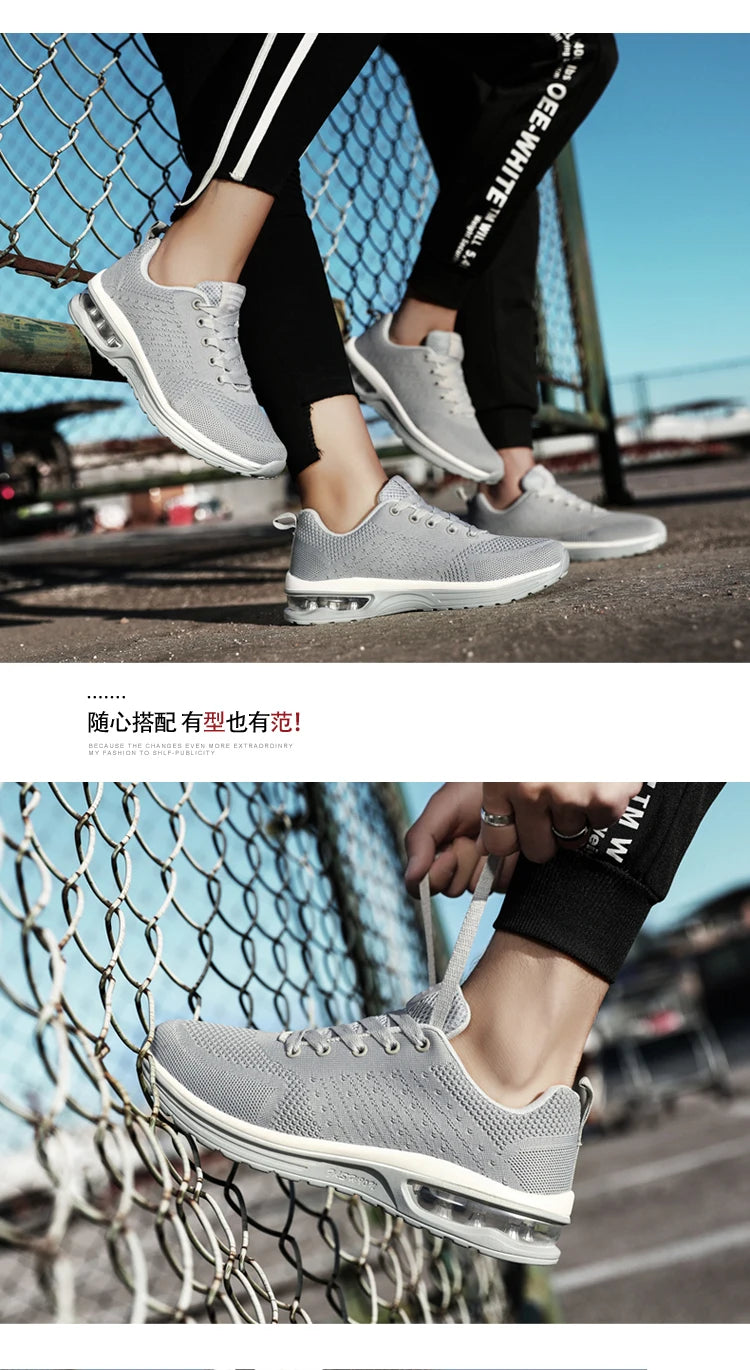 Men's and women's light casual sneakers Breathable mesh surface classic fashion lace-up walking and running shoes sneakers