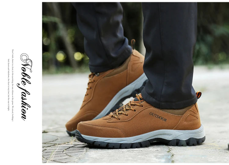 Men's casual sports shoes outdoor hiking shoes hiking plus size new non-slip comfortable men's shoes new designer