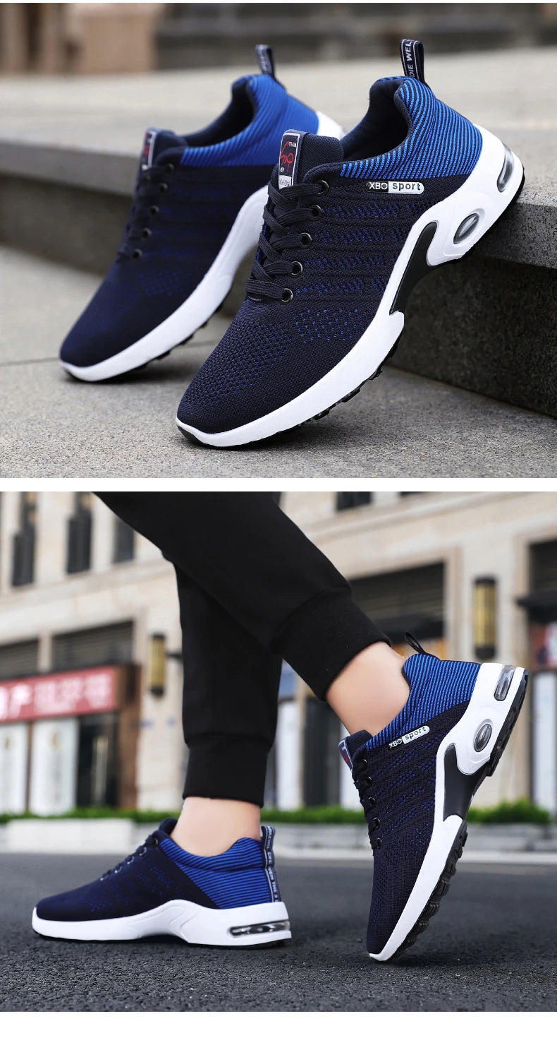 Men's running shoes Soft sole breathable mesh surface sports shoes non-slip wear-resistant running casual men's shoes