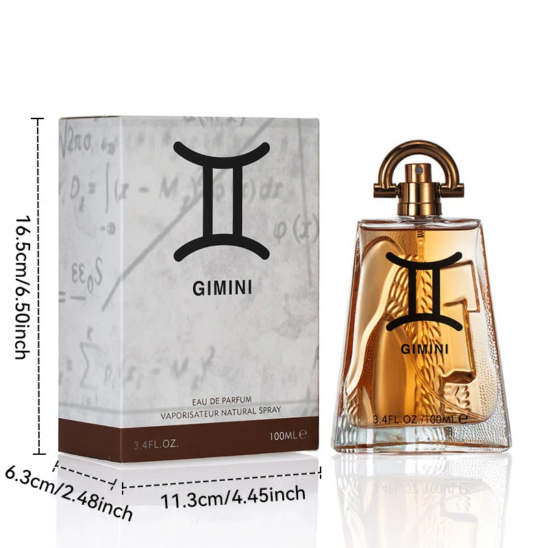 100ML 3.4FL.OZ Men's Perfume, Long Lasting Natural Fragrance, Woody Oriental Notes, Vanilla Scents,Eau de Parfum Perfumes Hombre