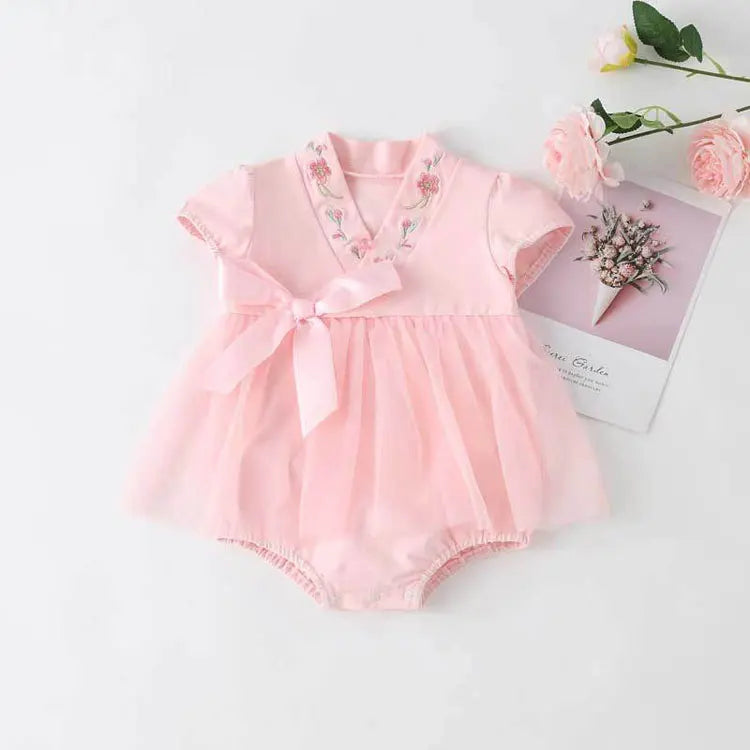 Fashion Newborn Clothes Girls Bodysuit Spring & Autumn Baby Girl Clothes Cotton Short Sleeve Infant Bodysuits 3-18 Months