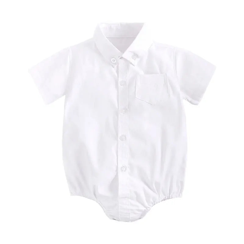 Fashion Solid Color Baby Clothes Boys Bodysuits Summer Newborn Bodysuits Cotton Short Sleeve Baby Girl Clothes 1-3 Years