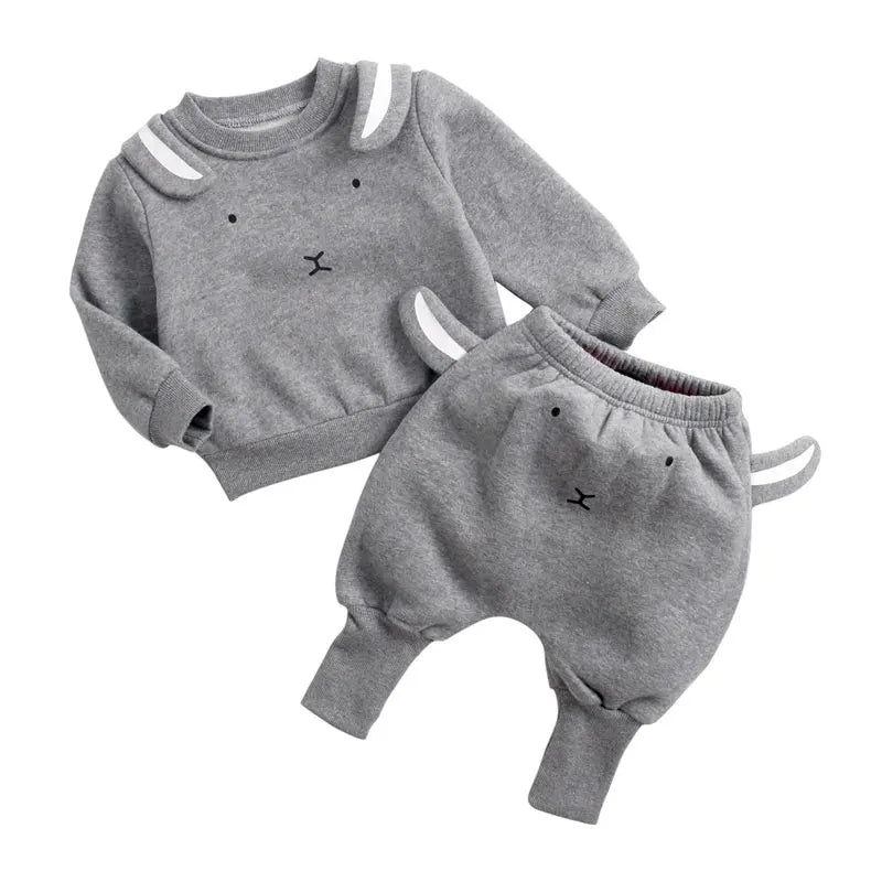 Cartoon Kids Clothes Boys Outfit Set Cotton Long Sleeve Tops Pants 2 Pcs Spring Autumn Children Girls Clothing Sets 1-3 Years