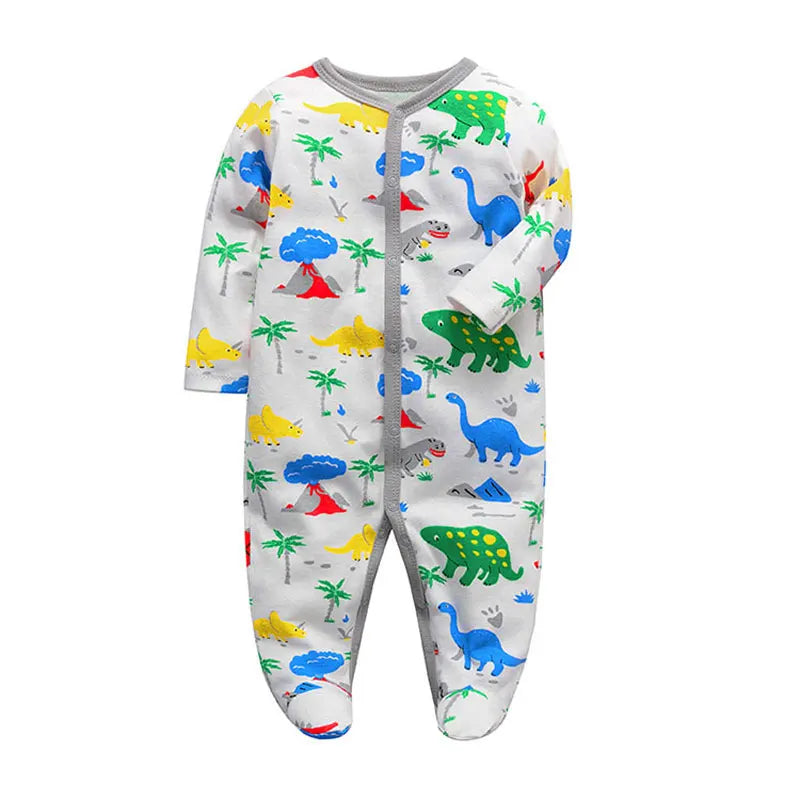 Fashion Cartoon Newborn Girl Clothes Cotton Long Sleeve Baby Boys Romper Spring Autumn Baby Clothing 3-12 Months