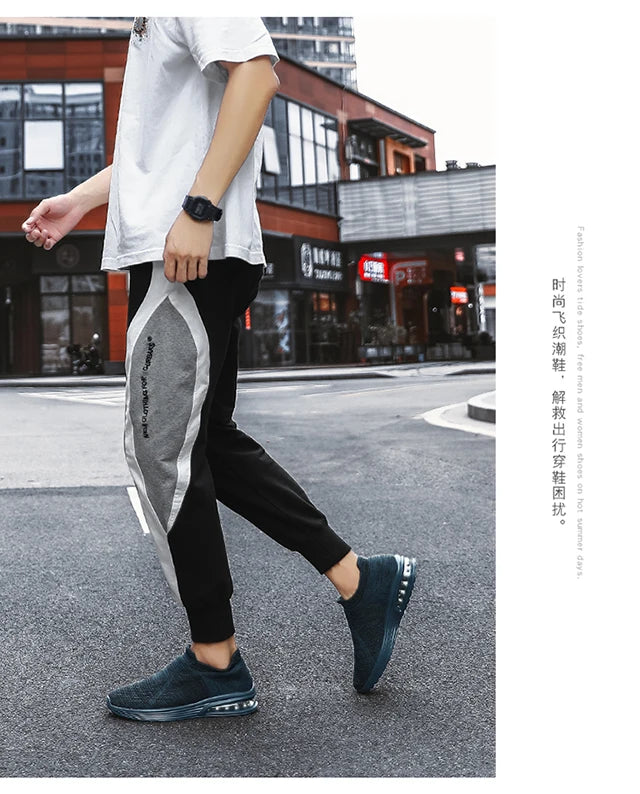 Men's and women's new spring and autumn breathable mesh casual sports shoes men's and women's shoes large size vulcanized shoes