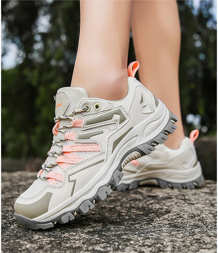 Large size men and women new spring and autumn leisure sports mountaineering shoes lovers anti-slip wear-resistant walking shoes