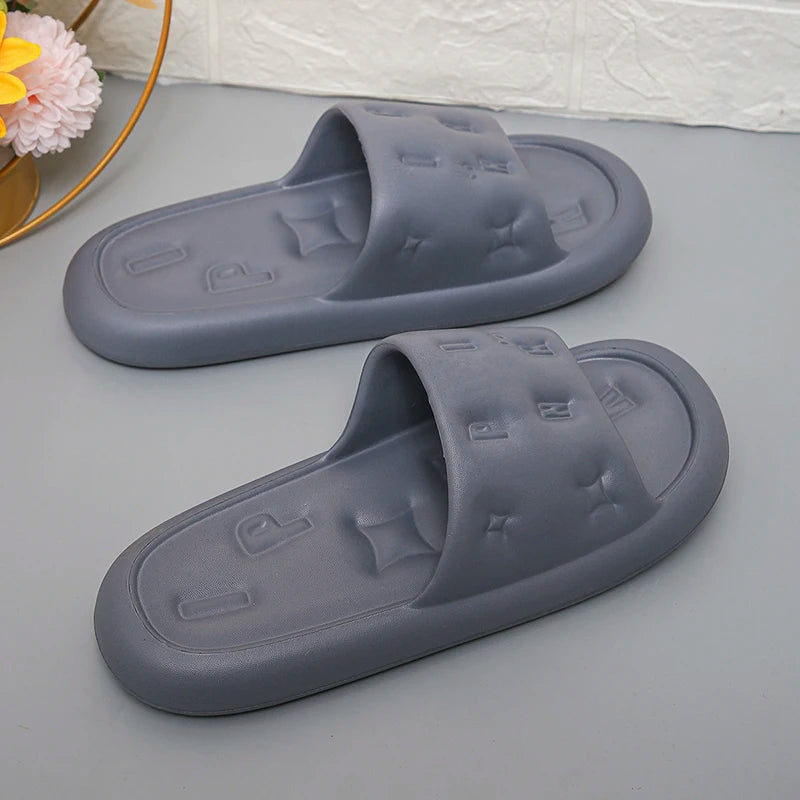 2024 Summer Soft Sole Cloud Slippers Women 2024 Summer Lightweight Platform Sandals Woman Non Slip Flat Indoor Slide House Shoes