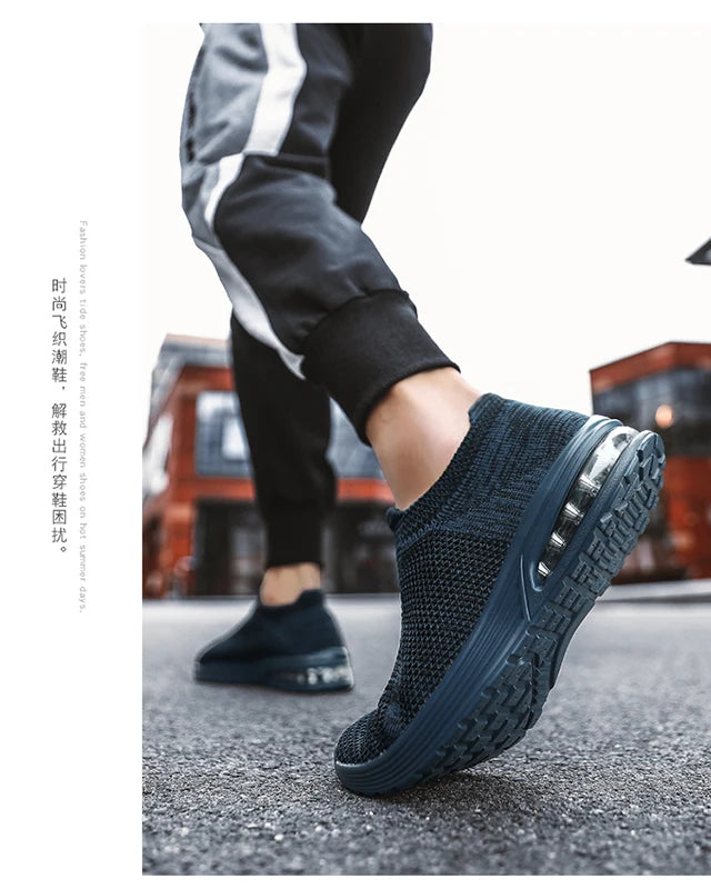 Men's and women's new spring and autumn breathable mesh casual sports shoes men's and women's shoes large size vulcanized shoes