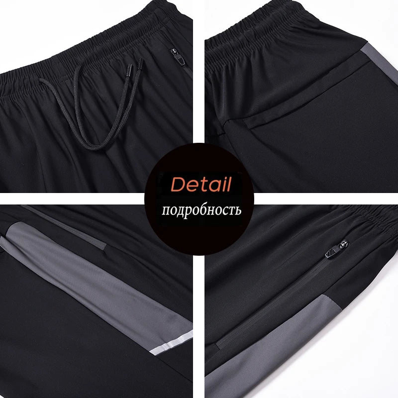 Summer Men Casual Breathable Quick Dry Shorts Mens Ice Cool Bermuda Shorts Pant Man Beach Run Joggers Shorts Male Plus Size 8XL